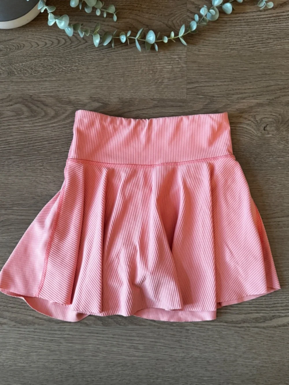 Old Navy Pink Ribbed Crop Tank and Skirt Set